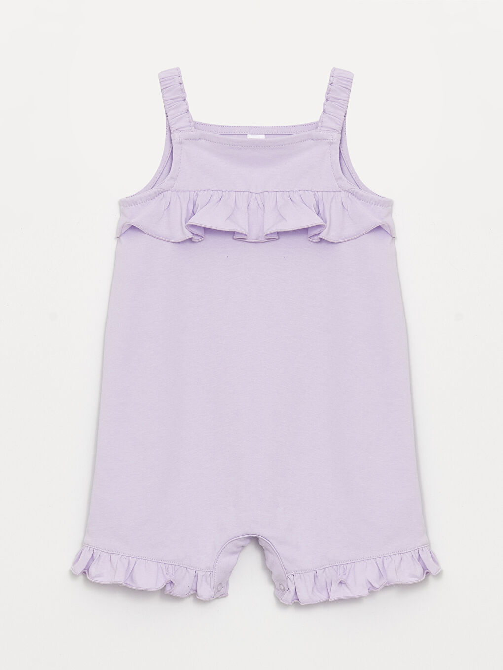 Lila Askılı Basic Kız Bebek Tulum