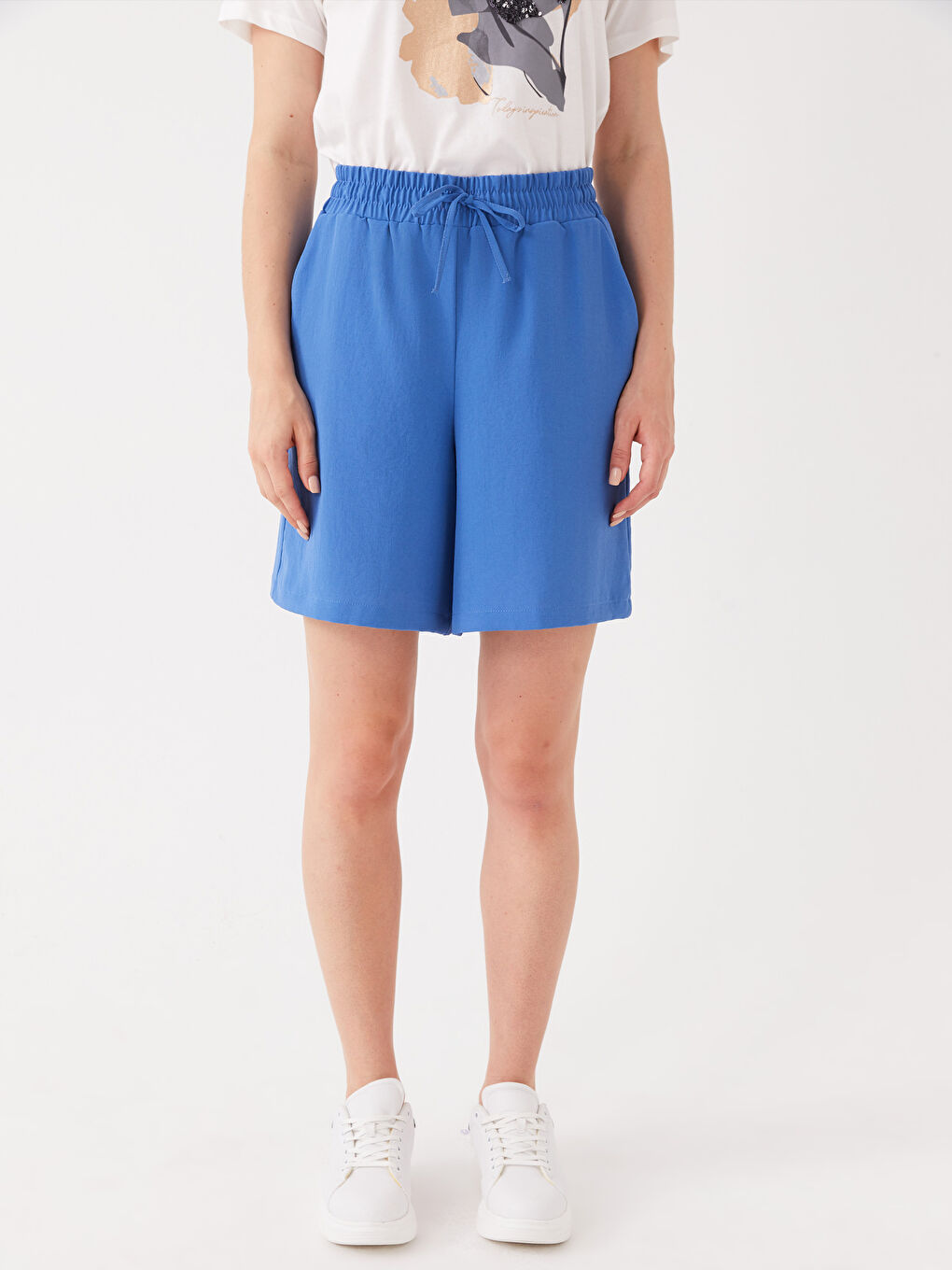 Elastic Waist Comfortable Fit Women's Shorts -S3KJ29Z8-H8S