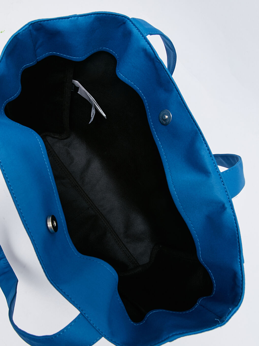 Mavi Etiket Baskılı Kadın Kol Çantası-4