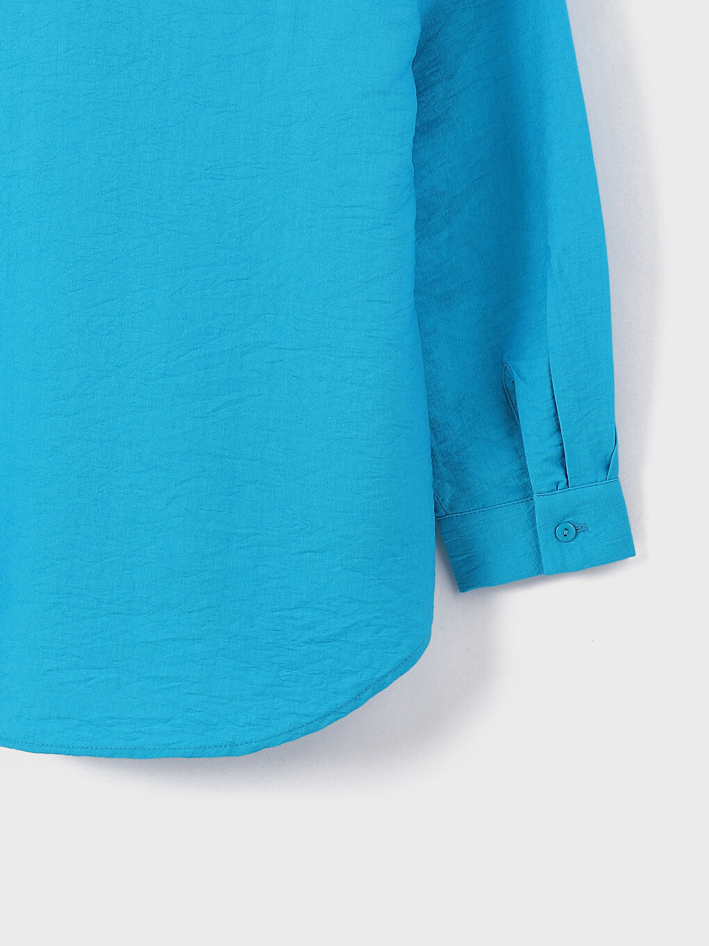 Plain Long Sleeve Oversize Women's Shirt-3
