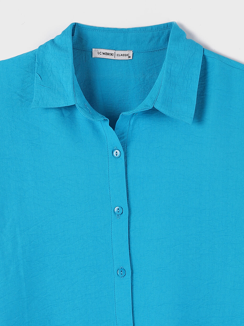 Plain Long Sleeve Oversize Women's Shirt-2