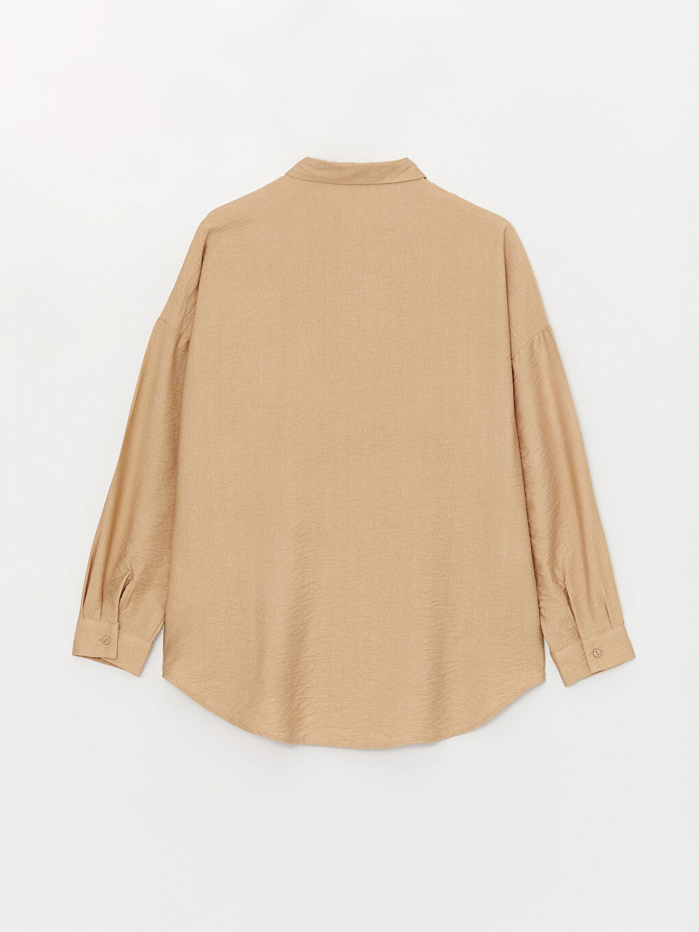 قميص سادة بأكمام طويلة واسع للسيدات-6