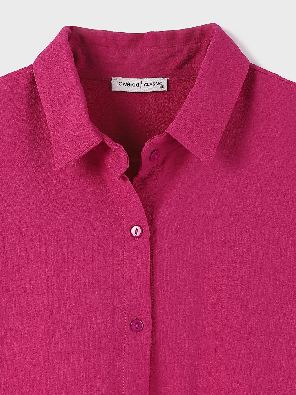 Chemise Unie à Manches Longues Oversize pour Femmes-2