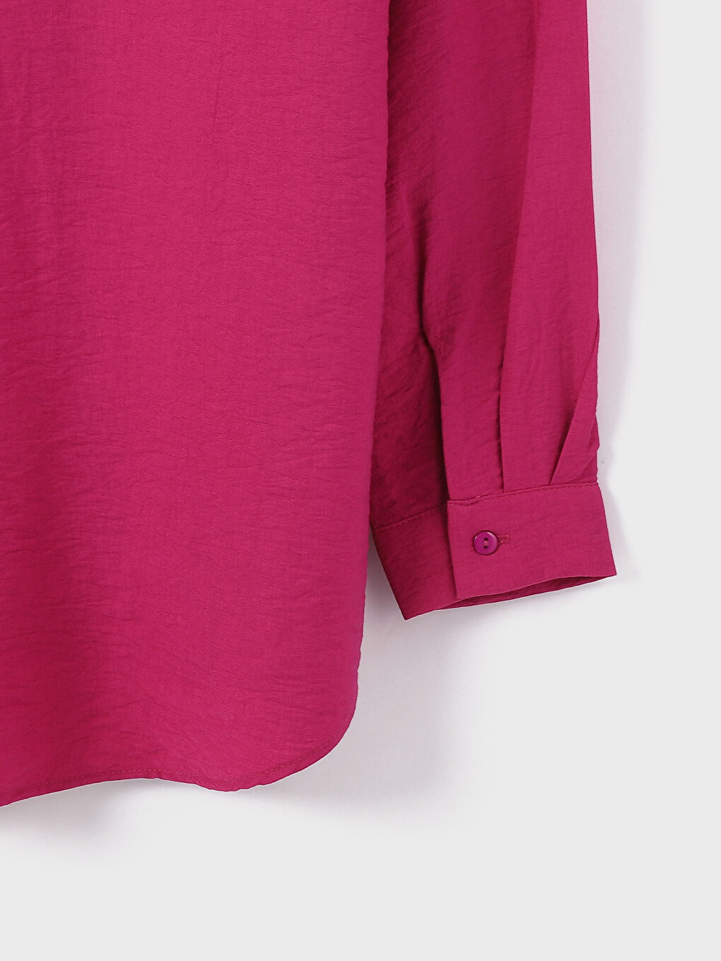 Chemise Unie à Manches Longues Oversize pour Femmes-3