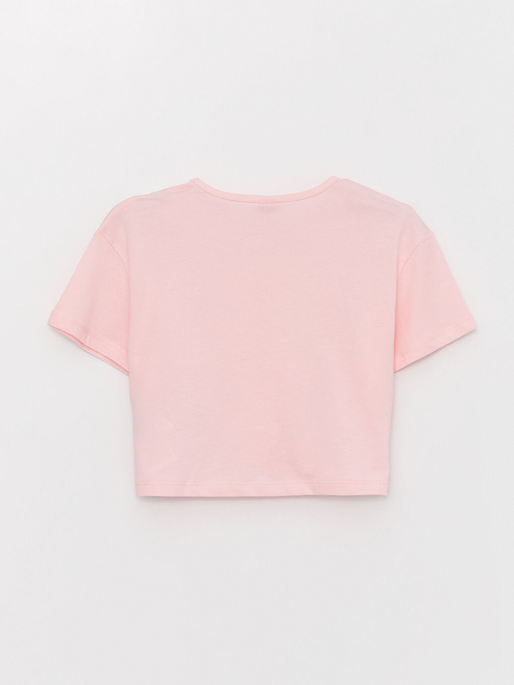 Crew Neck Printed Short Sleeve Girls' T-Shirt-3