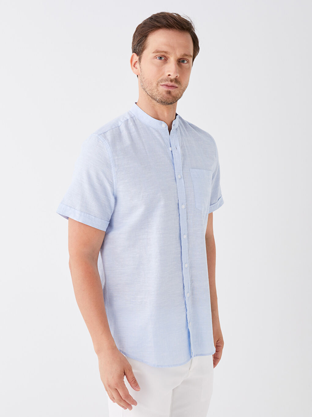 Mavi Regular Fit Kısa Kollu Erkek Gömlek-1