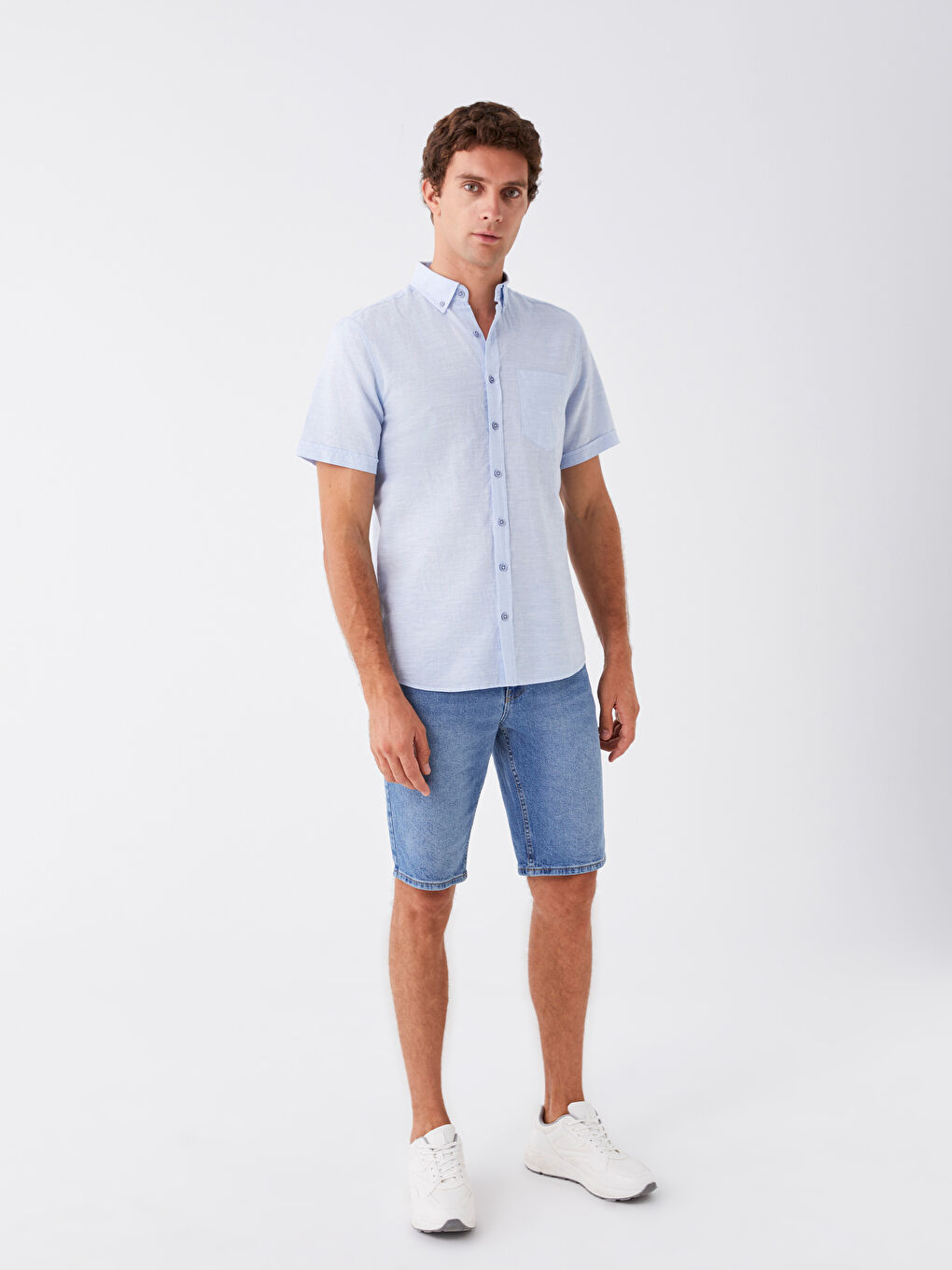 Mavi Regular Fit Kısa Kollu Erkek Gömlek-2