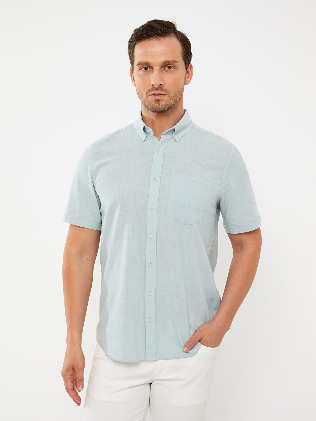 Chemise à Manches Courtes Coupe Régulière pour Hommes
