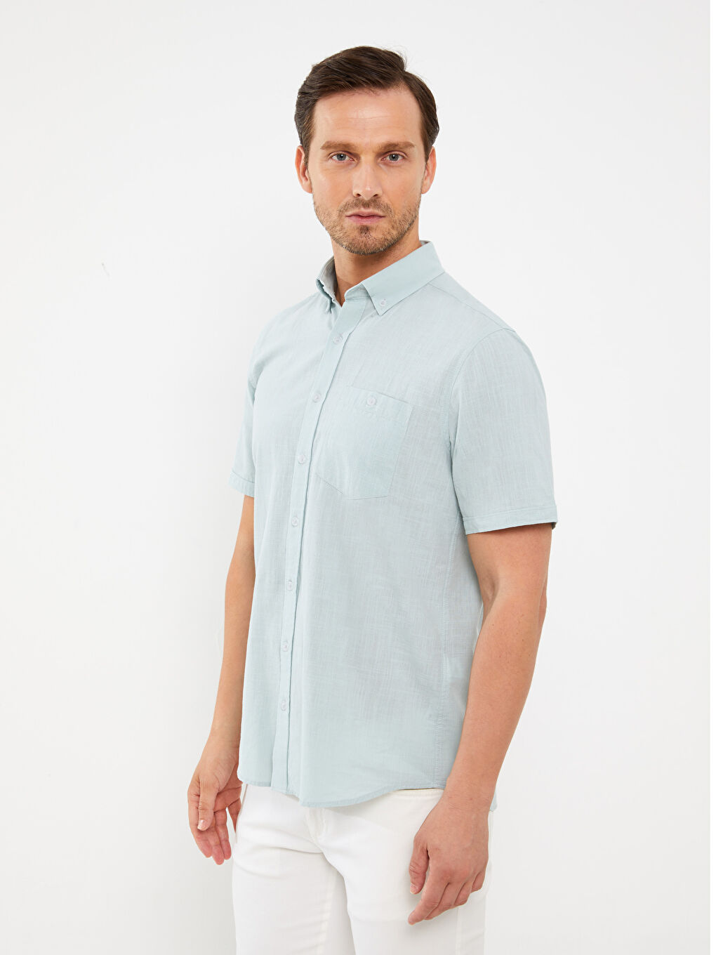 Chemise à Manches Courtes Coupe Régulière pour Hommes-1