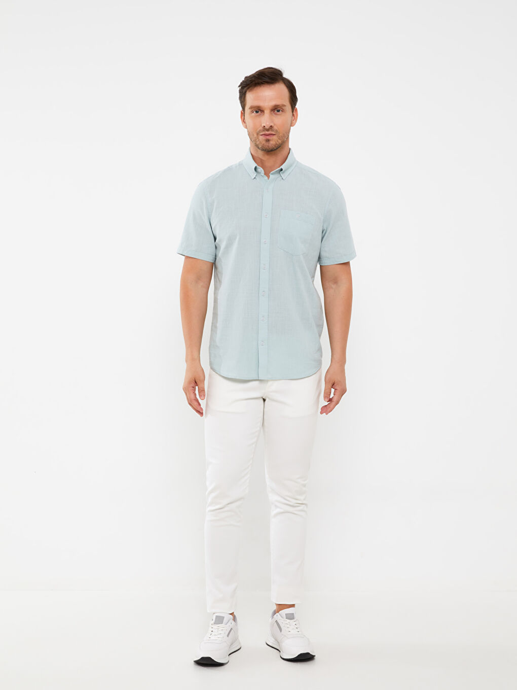 Chemise à Manches Courtes Coupe Régulière pour Hommes-2