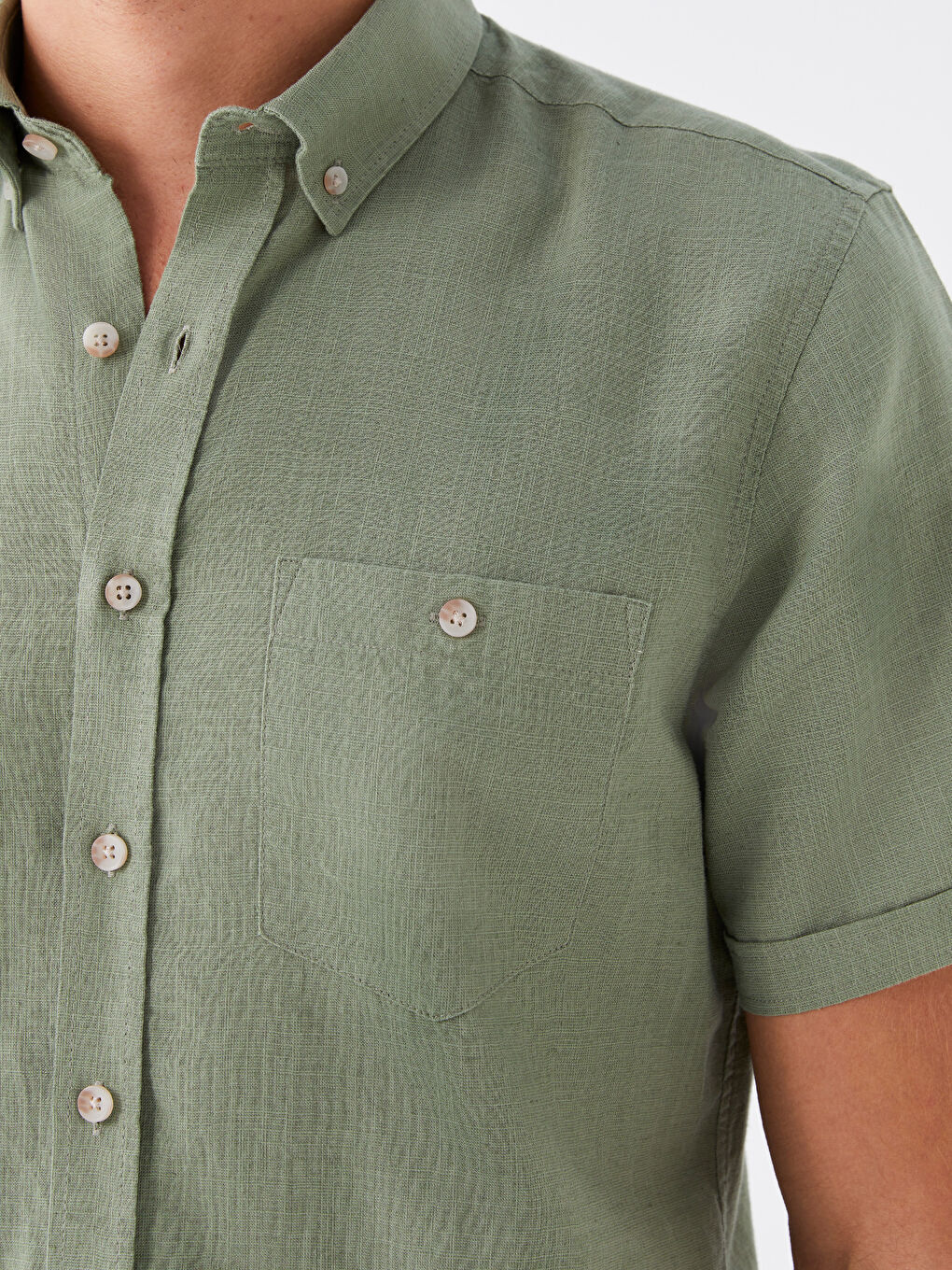 Regular Fit Short Sleeve Men's Shirt-3