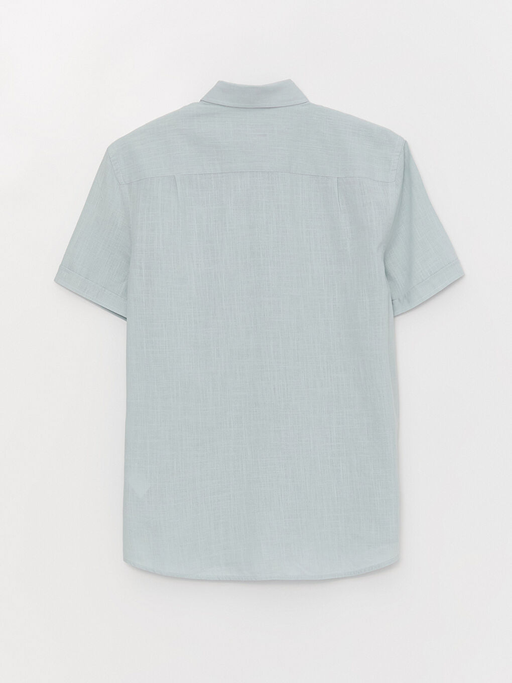 Yeşil Regular Fit Kısa Kollu Erkek Gömlek-6