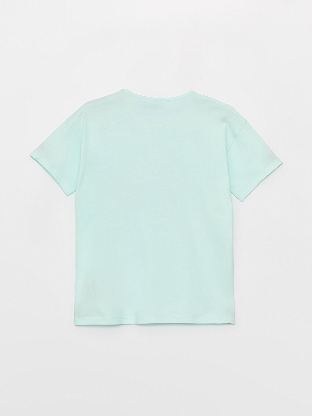 Crew Neck Minnie Mouse Printed Short Sleeve Girls' T-Shirt-1