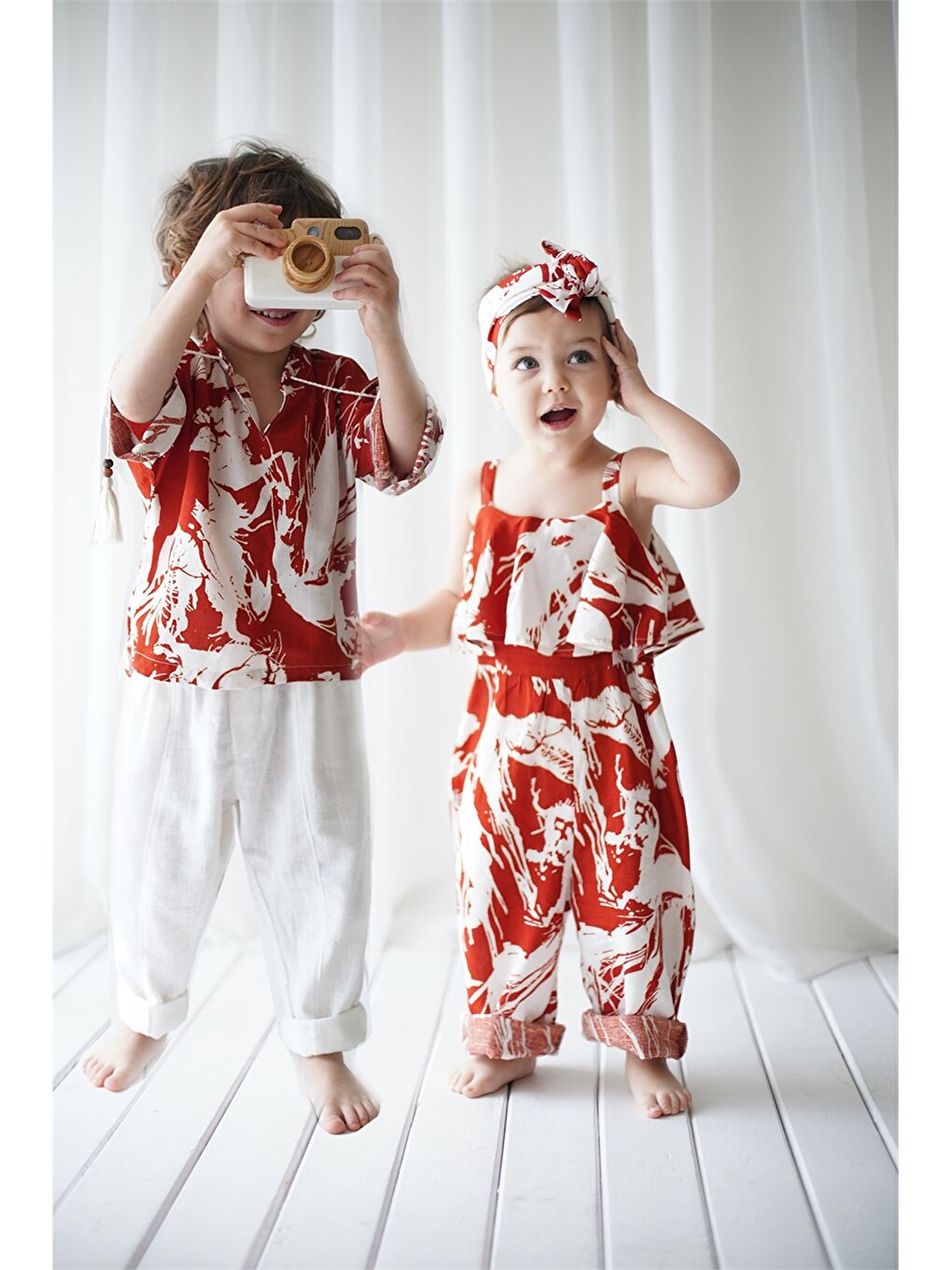 Karışık Askılı Desenli Kız Bebek Tulum-2