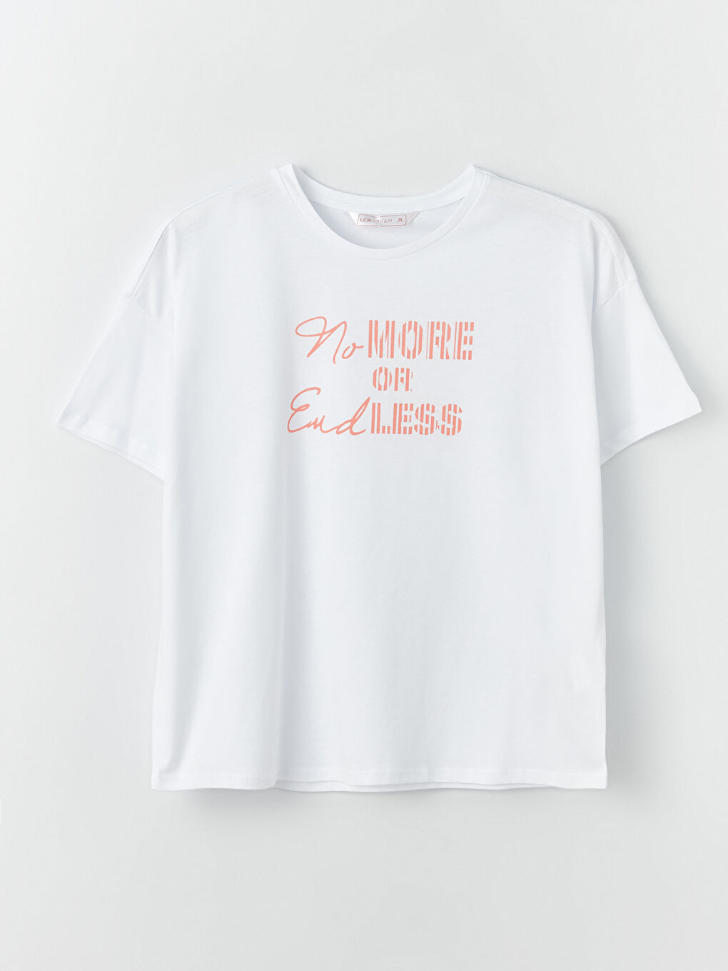 Mercan Bisiklet Yaka Baskılı Kısa Kollu Kadın Pijama Takımı-6