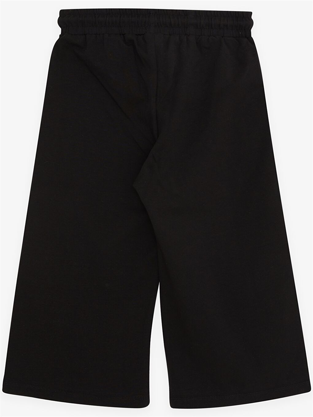 Siyah Kız Çocuk Beli Lastikli Capri-1