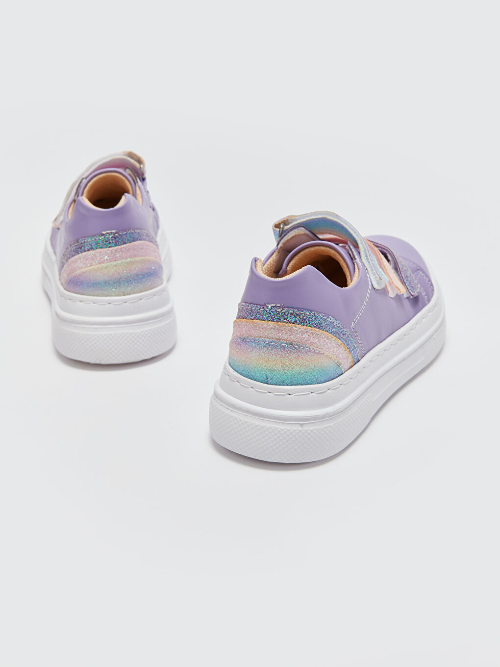 Lila Cırt Cırtlı Kız Çocuk Aktif Spor Ayakkabı-4