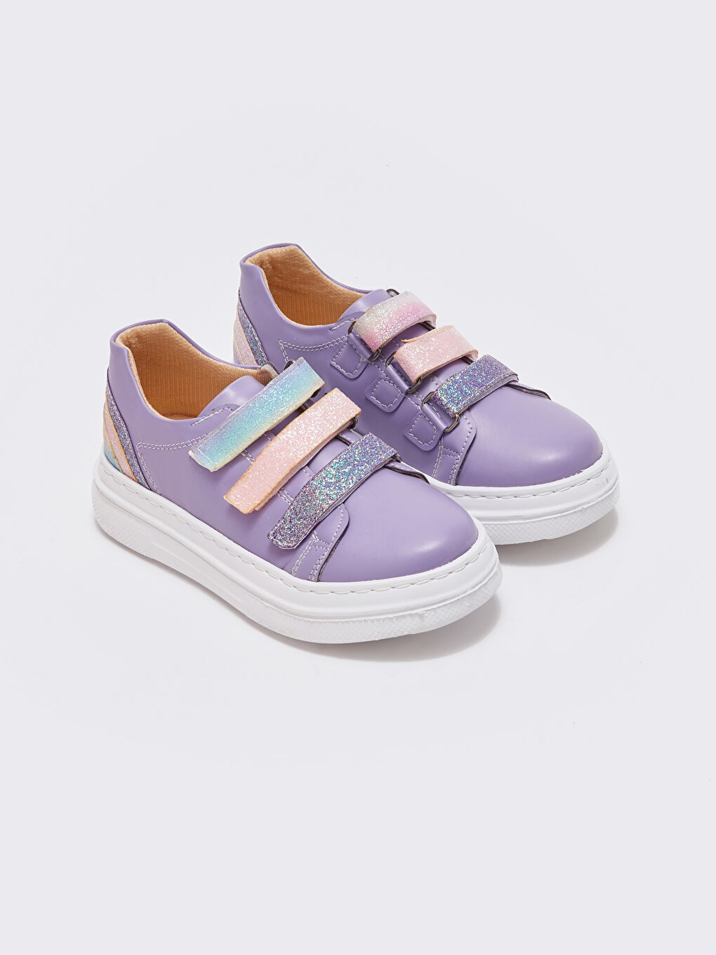 Lila Cırt Cırtlı Kız Çocuk Aktif Spor Ayakkabı
