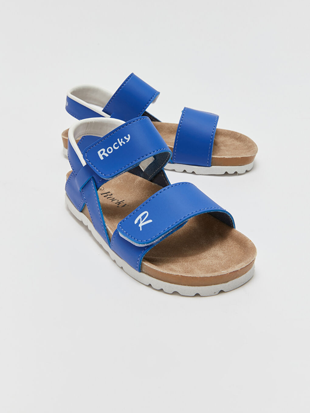 Rocky Mavi Baskılı Cırt Cırtlı Unisex Sandalet - 2