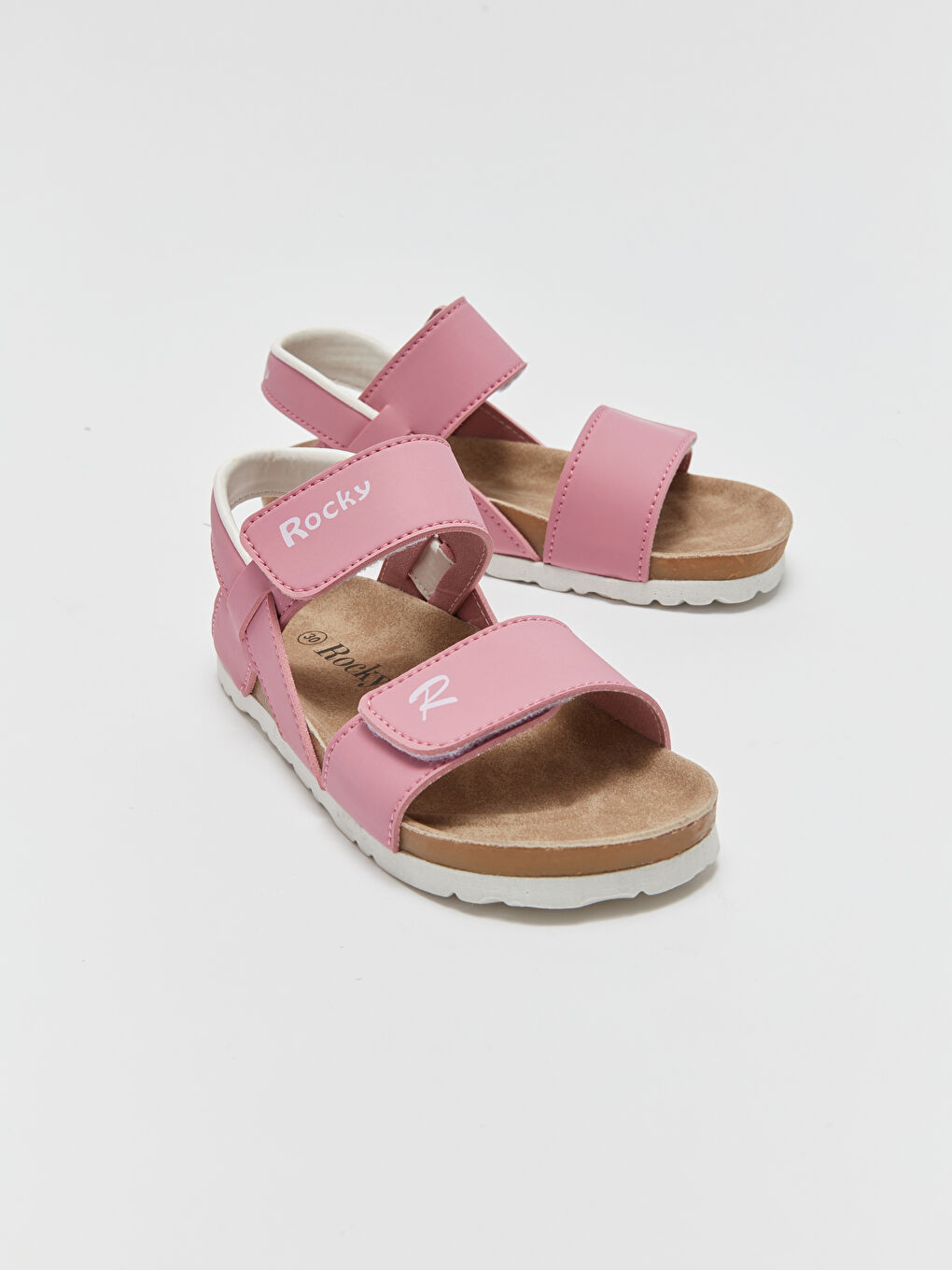 Rocky Pembe Baskılı Cırt Cırtlı Unisex Sandalet - 2