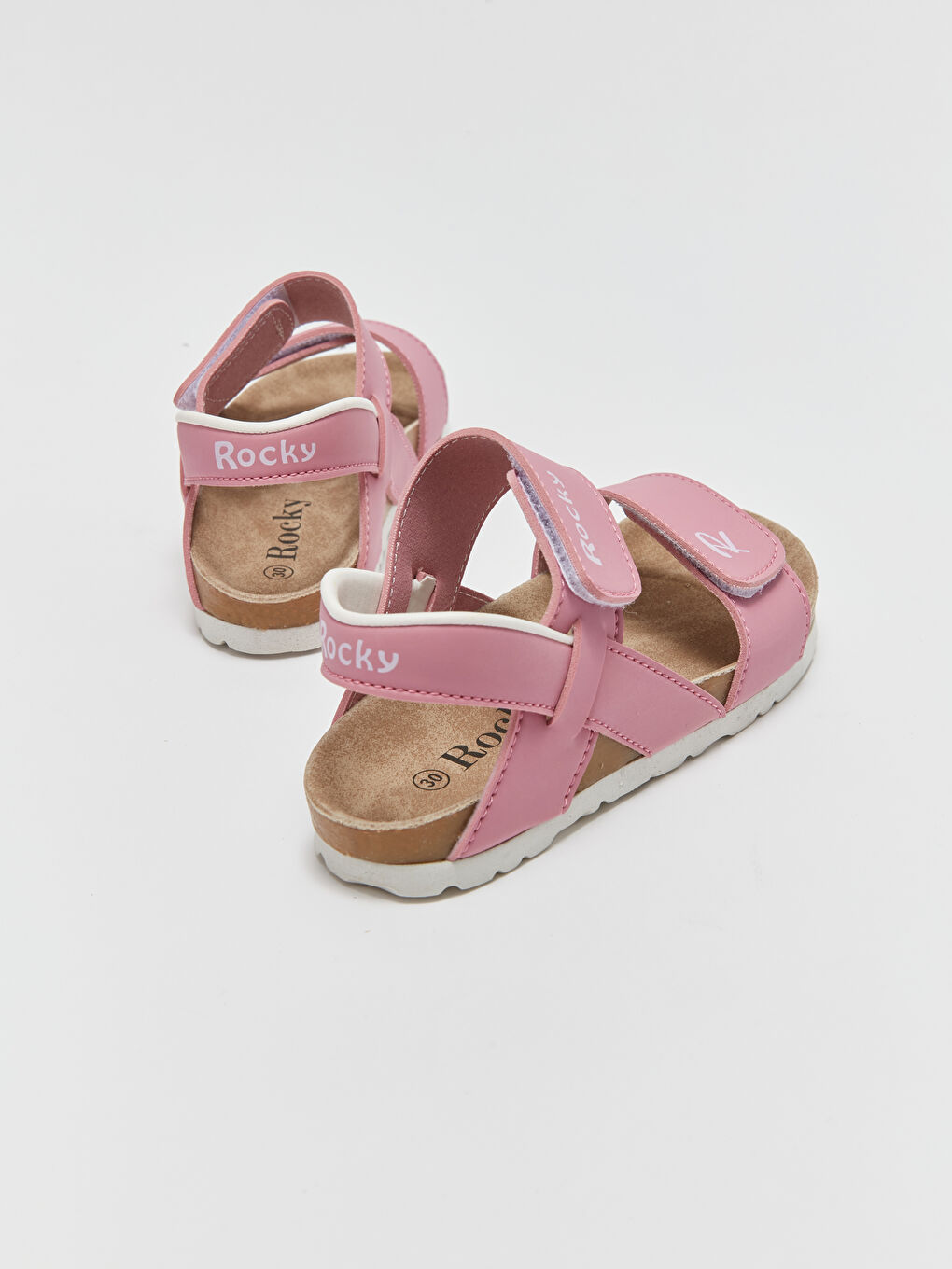 Rocky Pembe Baskılı Cırt Cırtlı Unisex Sandalet - 4