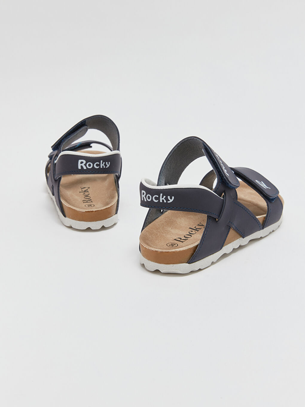 Rocky Lacivert Baskılı Cırt Cırtlı Unisex Sandalet - 4