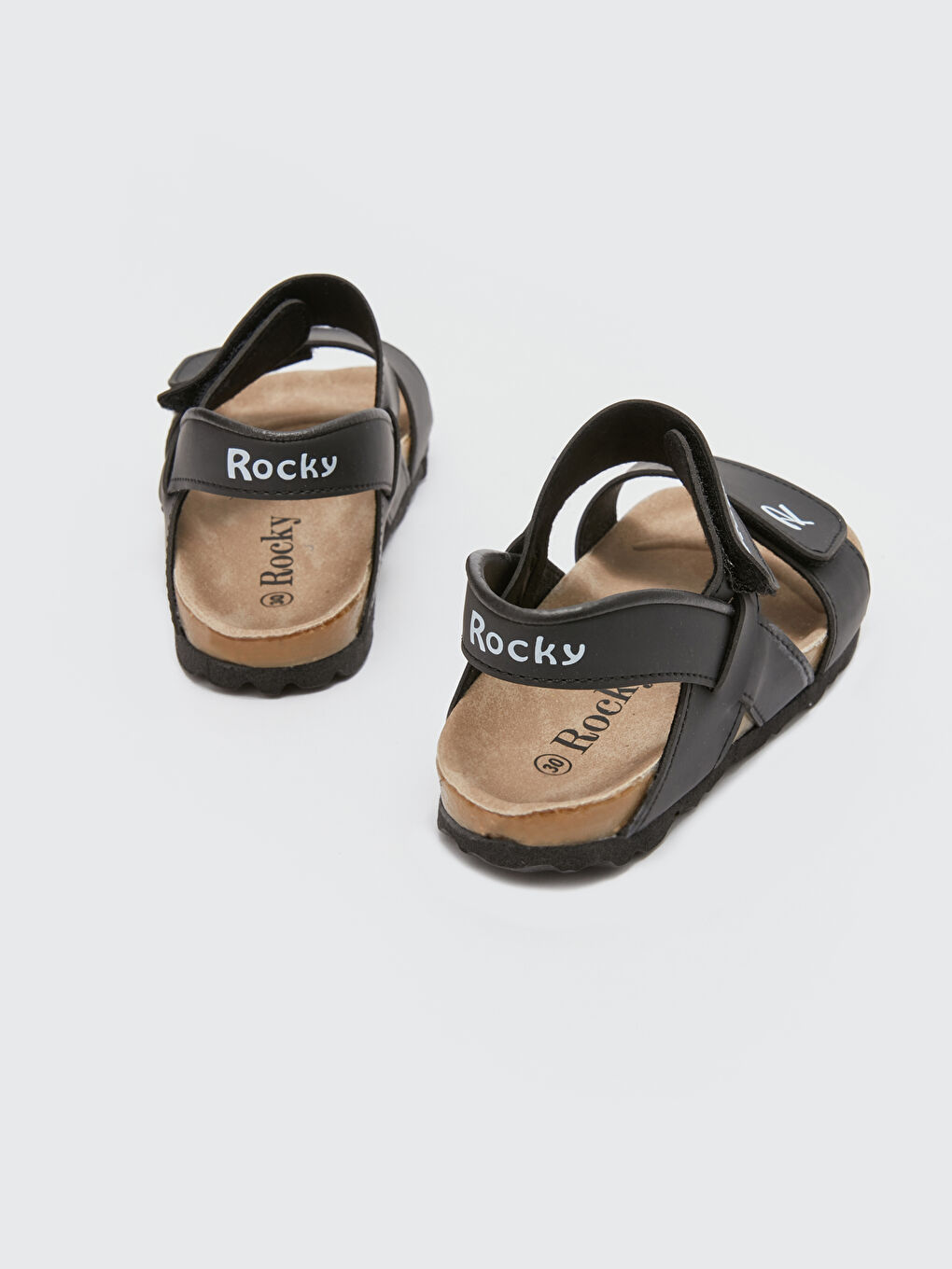 Rocky Siyah Baskılı Cırt Cırtlı Unisex Sandalet - 4