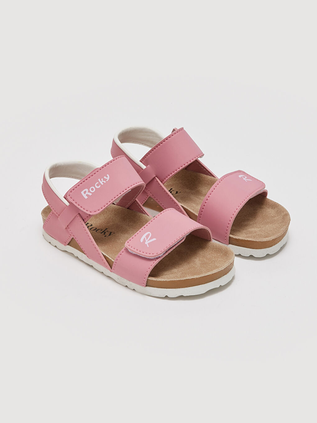 Rocky Pembe Baskılı Cırt Cırtlı Unisex Sandalet