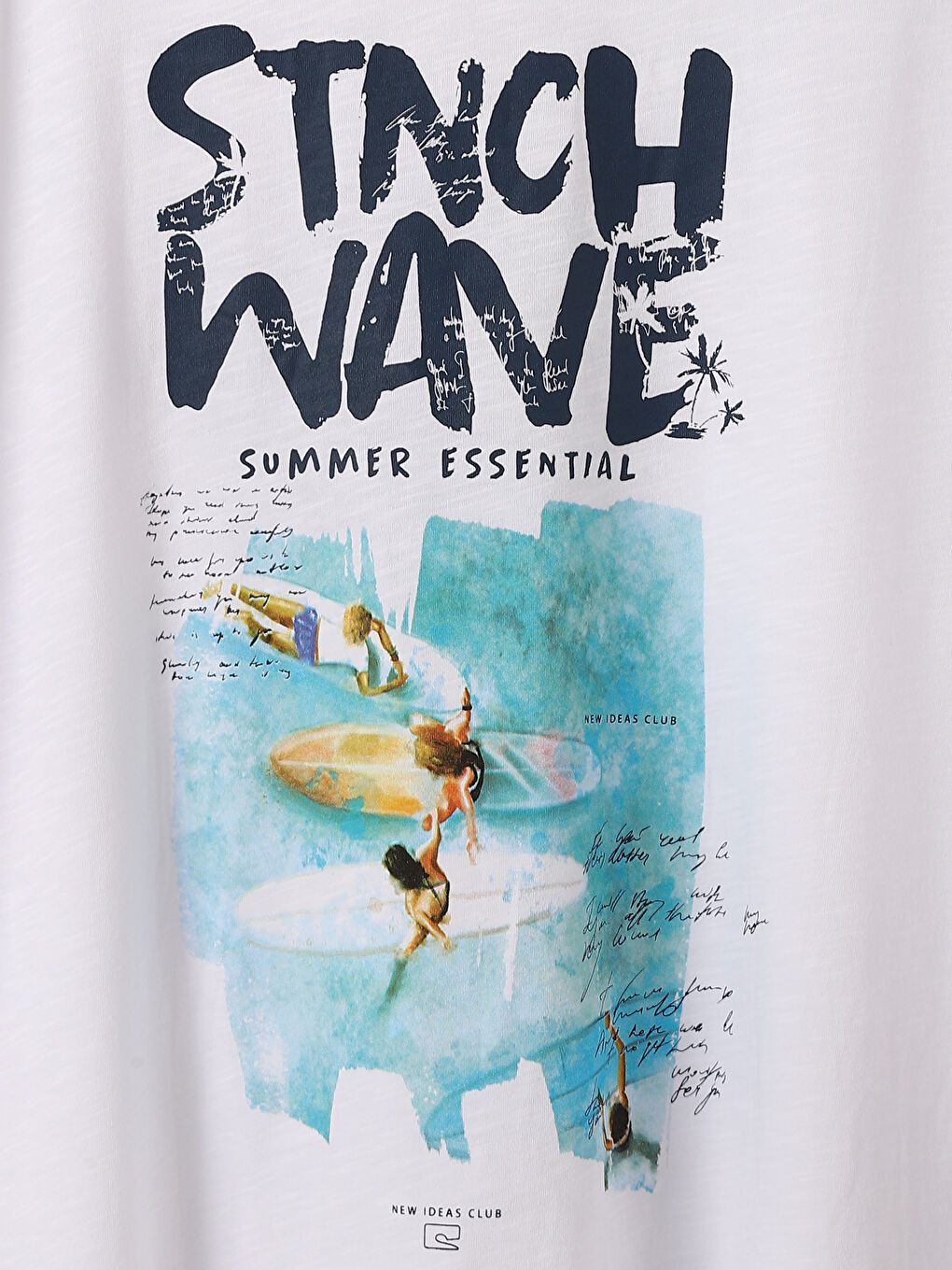 تيشيرت رجالي كم قصير مطبوع بياقة دائرية-2