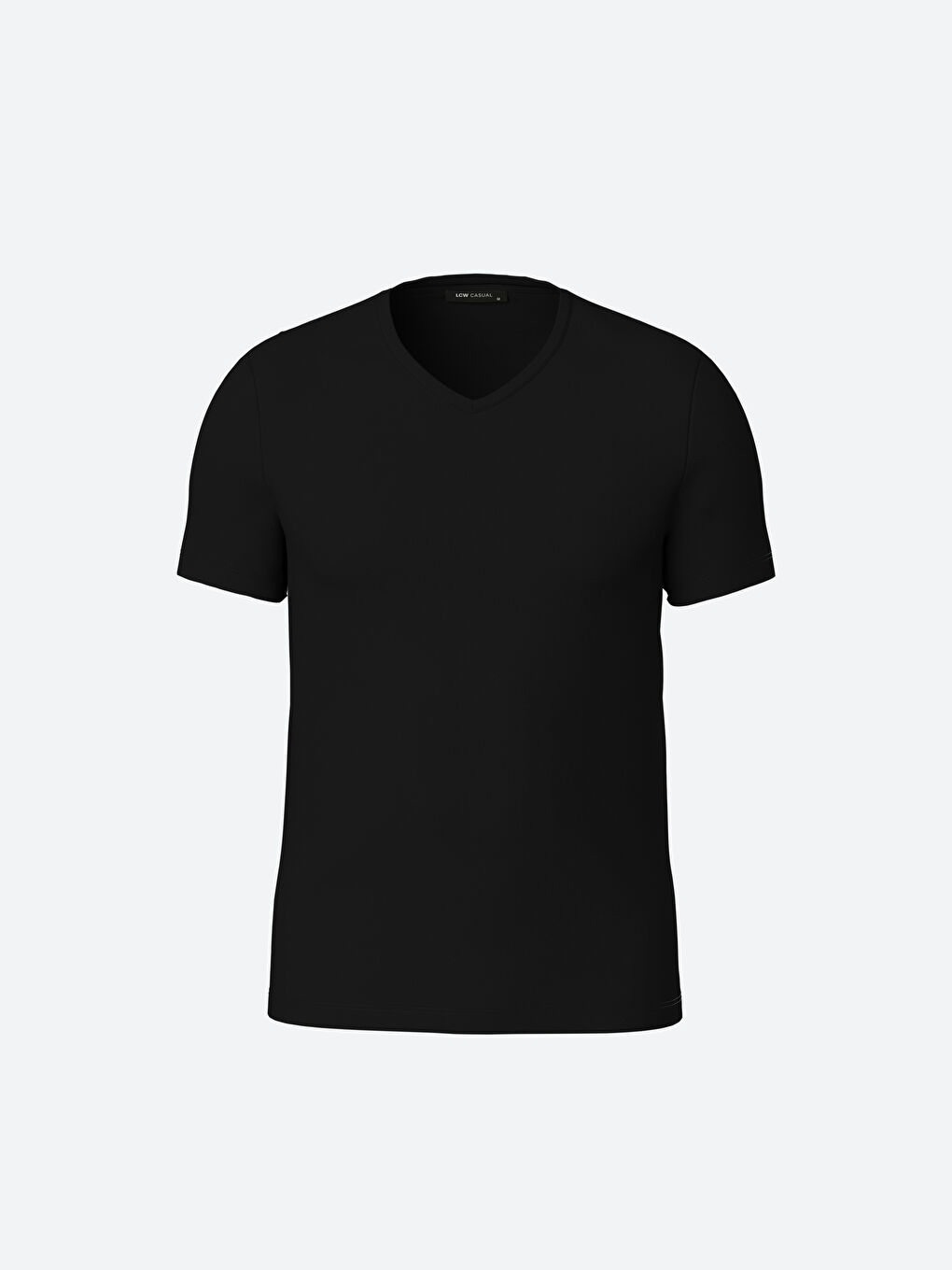 تيشيرت ياقة V كم قصير للرجال