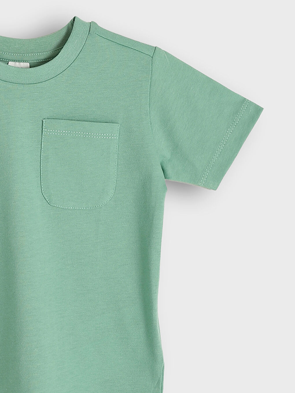 Crew Neck Short Sleeve Baby Boys' T-Shirt-2