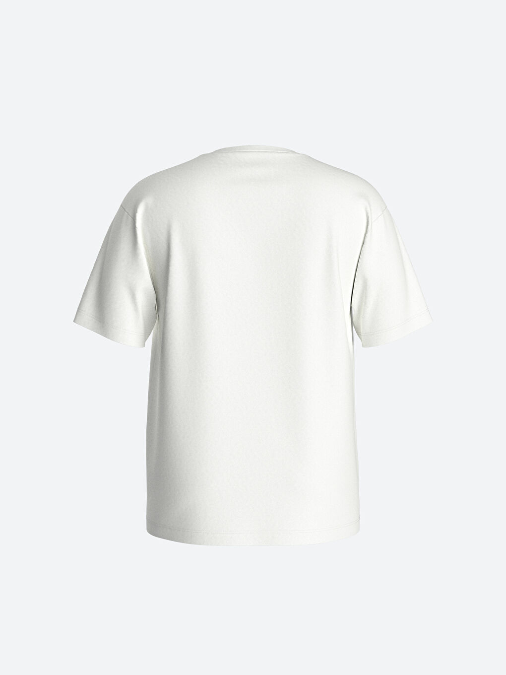 تيشيرت رجالي ياقة دائرية كم قصير مطبوع قطن ممشط-1