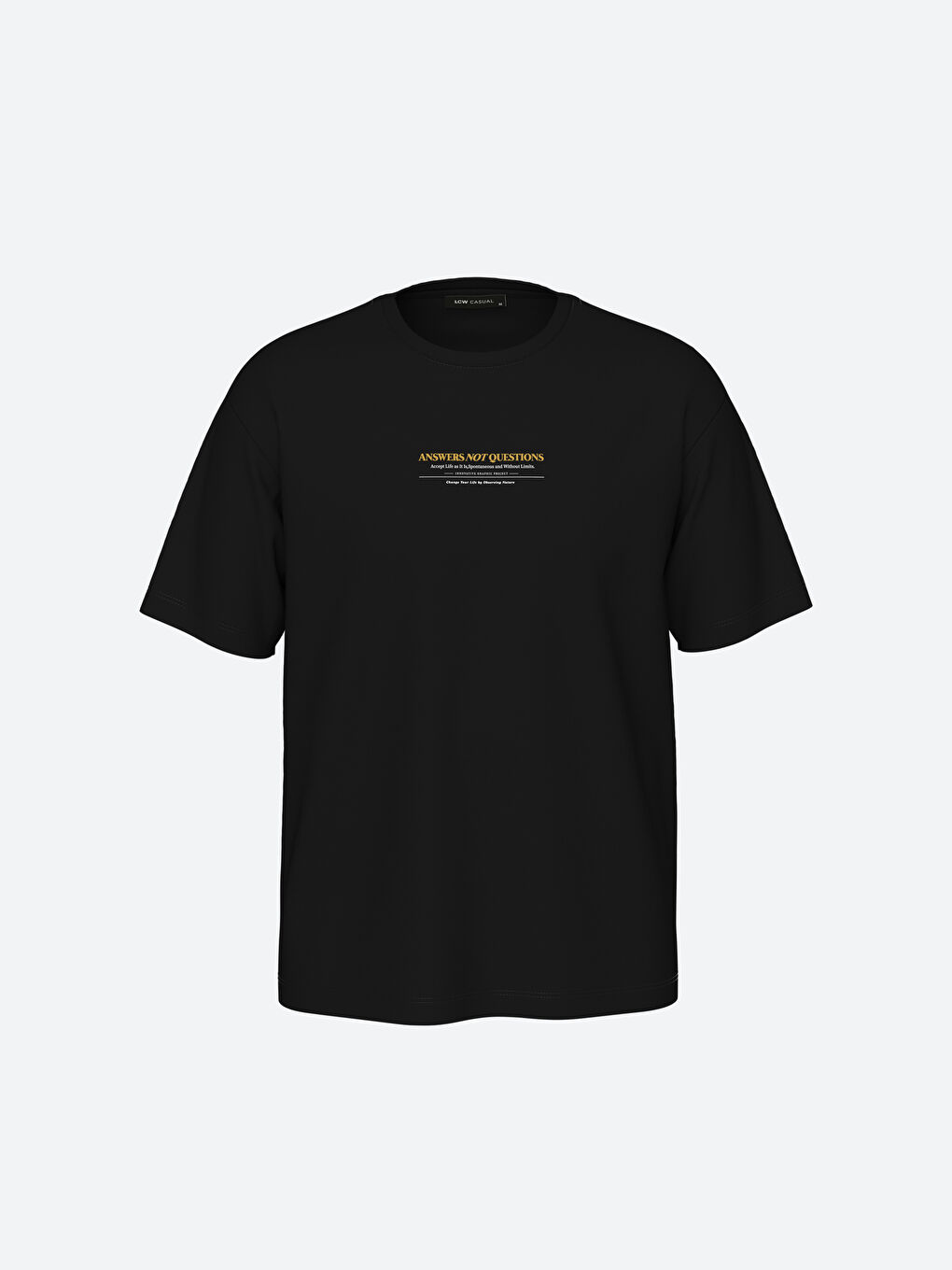 تيشيرت رجالي ياقة دائرية كم قصير مطبوع قطن ممشط