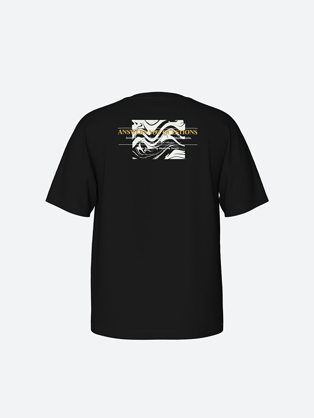 تيشيرت رجالي ياقة دائرية كم قصير مطبوع قطن ممشط-1