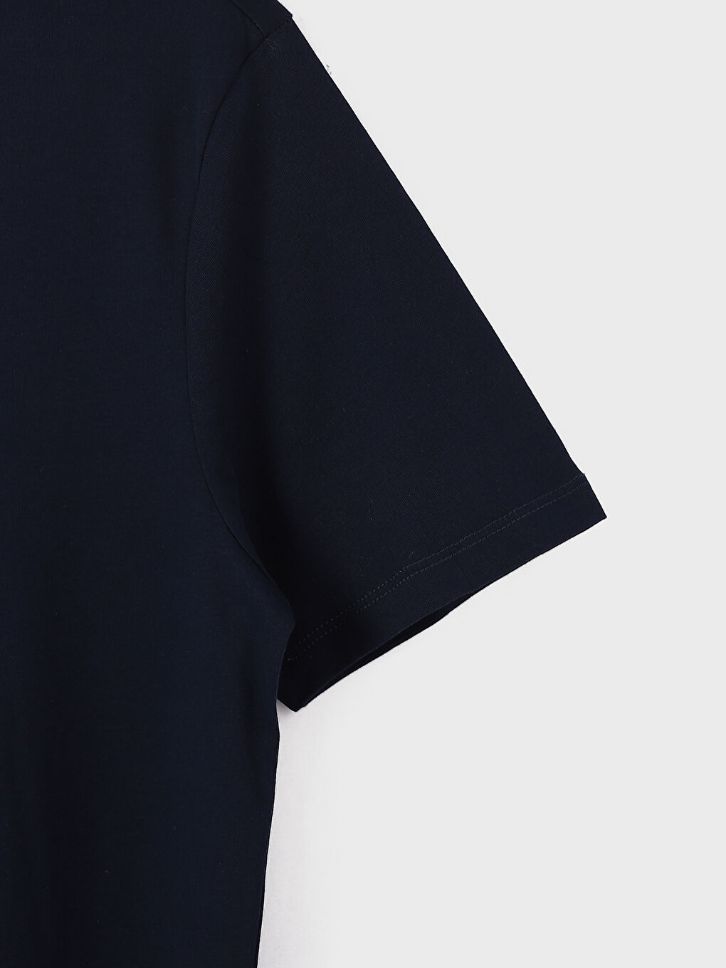 تيشيرت رجالي ياقة دائرية كم قصير مطبوع قطن ممشط-1