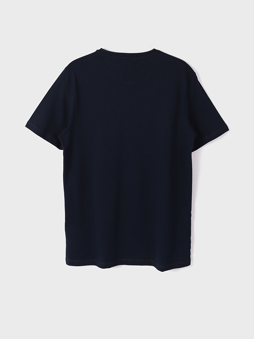 تيشيرت رجالي ياقة دائرية كم قصير مطبوع قطن ممشط-3