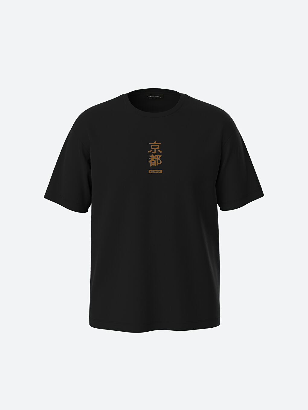 Crew Neck Short Sleeve Printed Combed Cotton Men's T-shirt