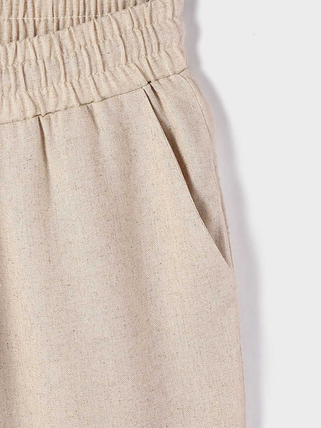 Elastic Waist Carrot Fit Women's Trousers-2