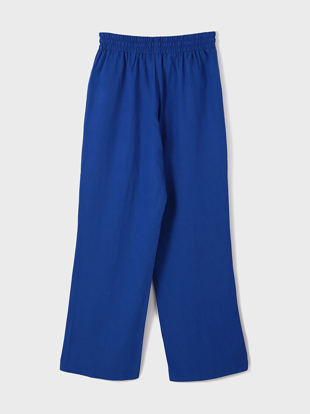 Elastic Waist Wide Leg Women's Trousers-1