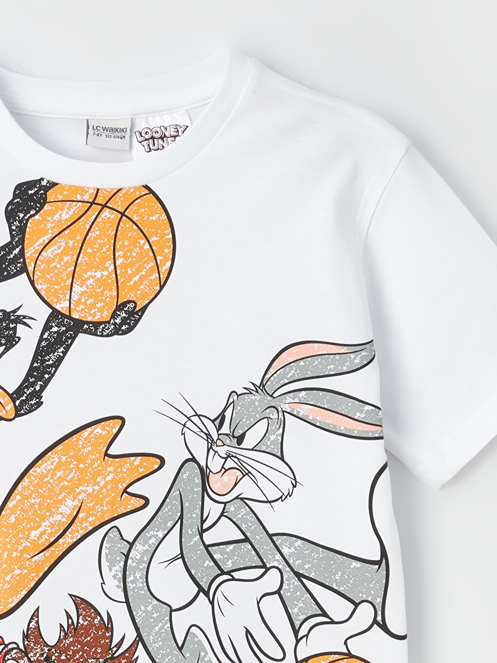 T-shirt Garçon Manches Courtes Imprimé Looney Tunes Col Rond-1