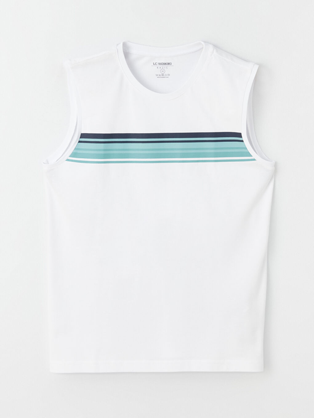 Crew Neck Color Block Men's Sleeveless T-Shirt-5