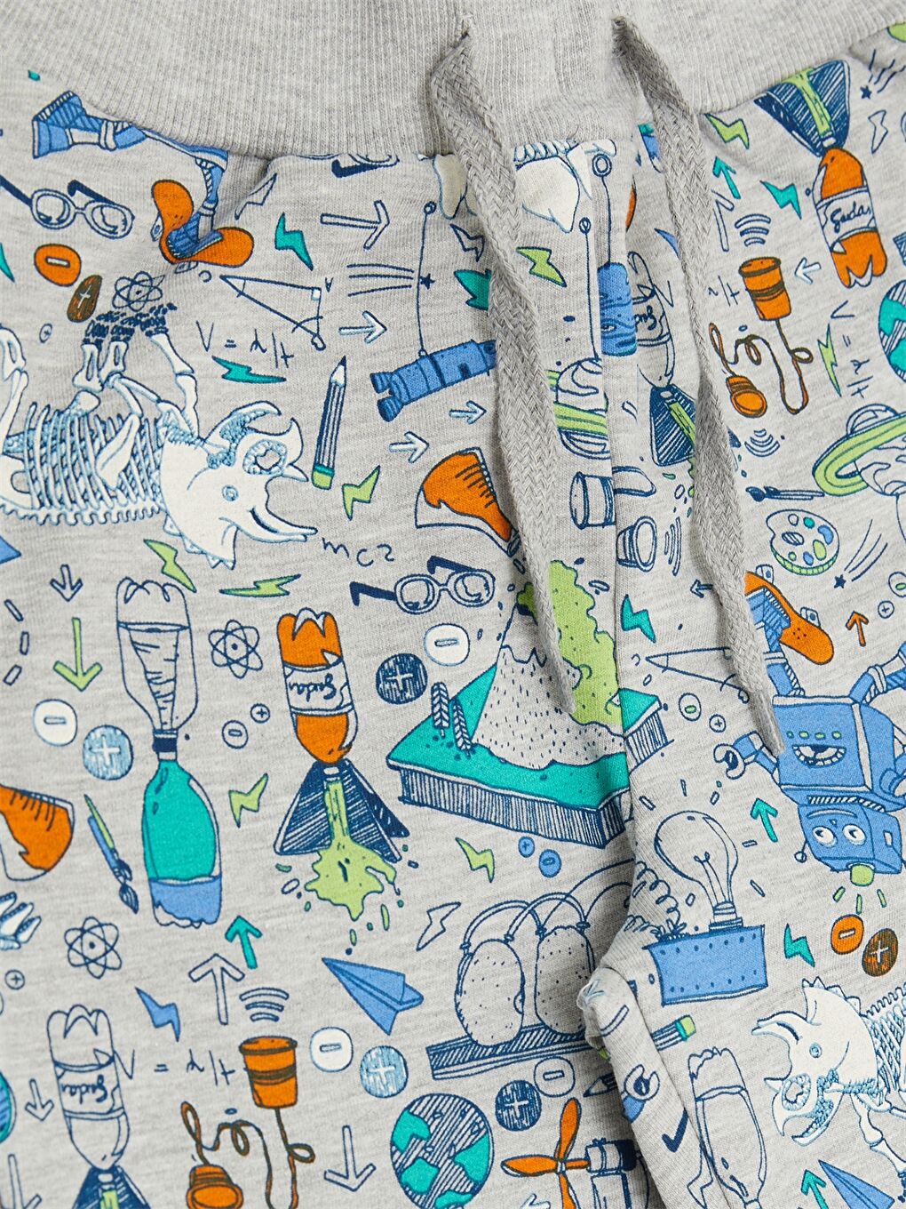 Gri Baskılı Erkek Bebek Eşofman Alt-2