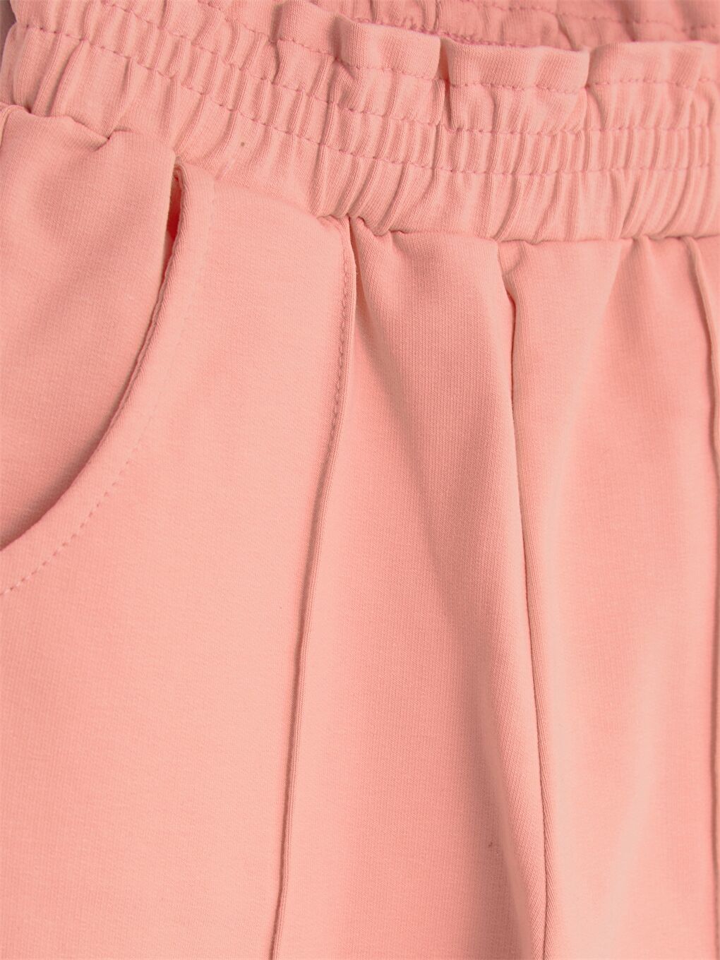 Turuncu Beli Lastikli Basic Kız Bebek Eşofman Alt-2