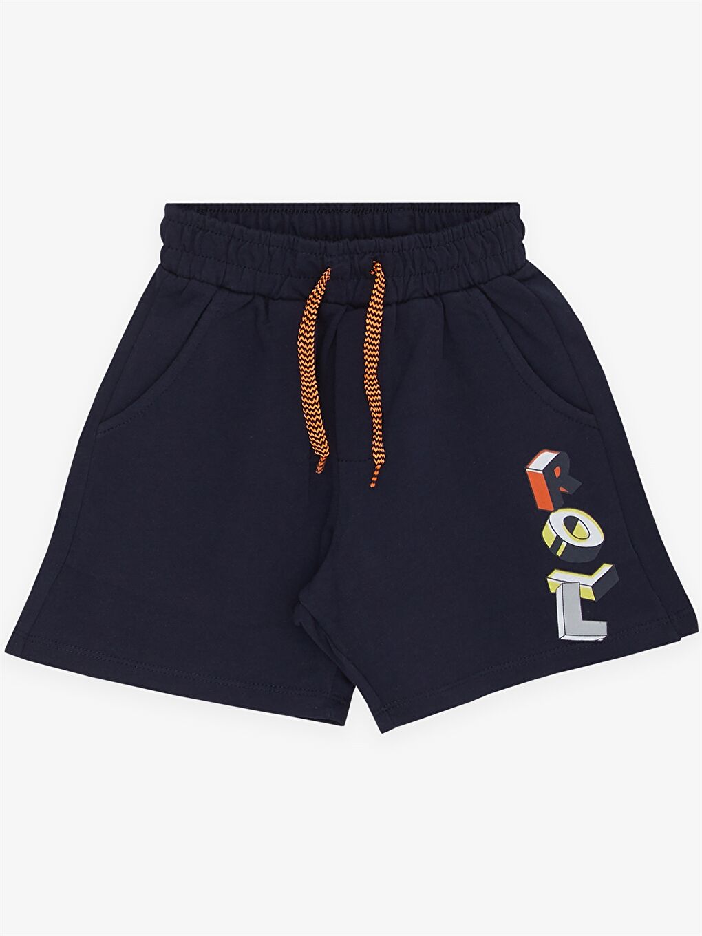 Sarı Bisiklet Yaka Baskılı Erkek Bebek Atlet ve Şort 2'li Takım-3