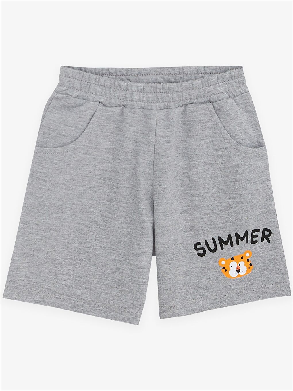 Sarı Bisiklet Yaka Baskılı Erkek Bebek Tişört ve Şort 2'li Takım-3