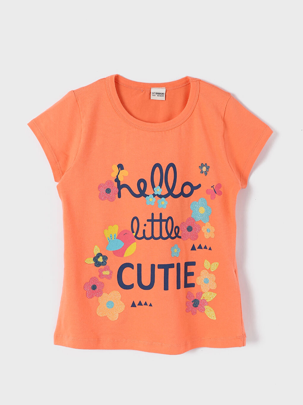 Crew Neck Baby Girls T-Shirt 2 Pack-1