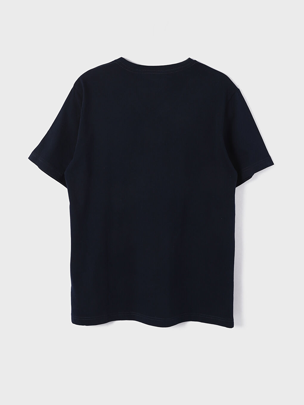 V-Neck Short Sleeve Printed Men's T-Shirt-1