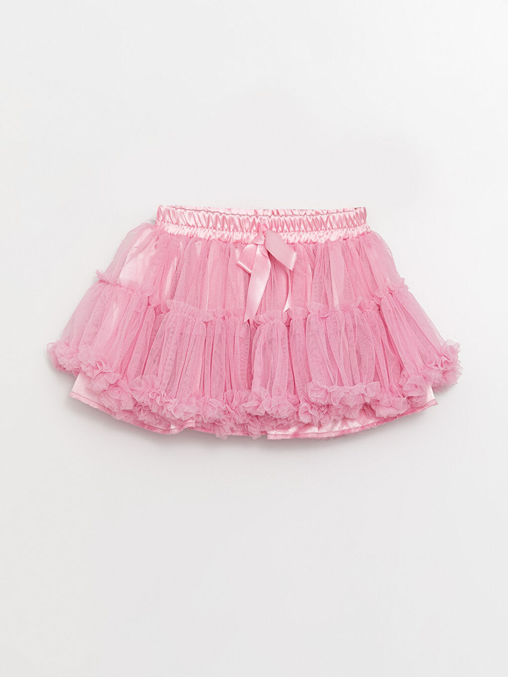 Pembe Beli Lastikli Kız Çocuk Tütü Etek-2