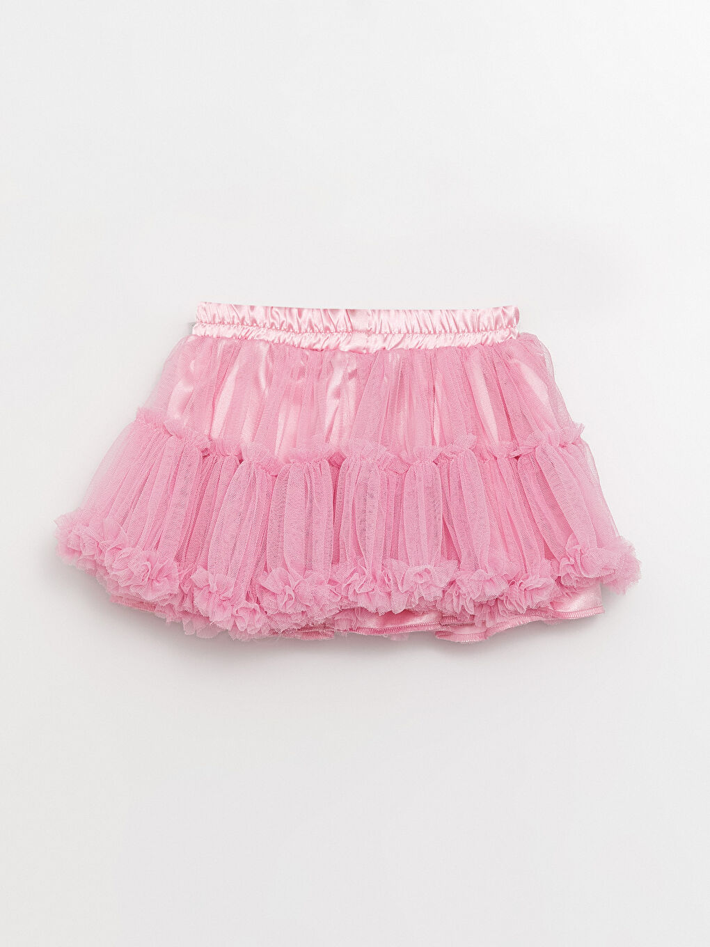 Pembe Beli Lastikli Kız Çocuk Tütü Etek-3