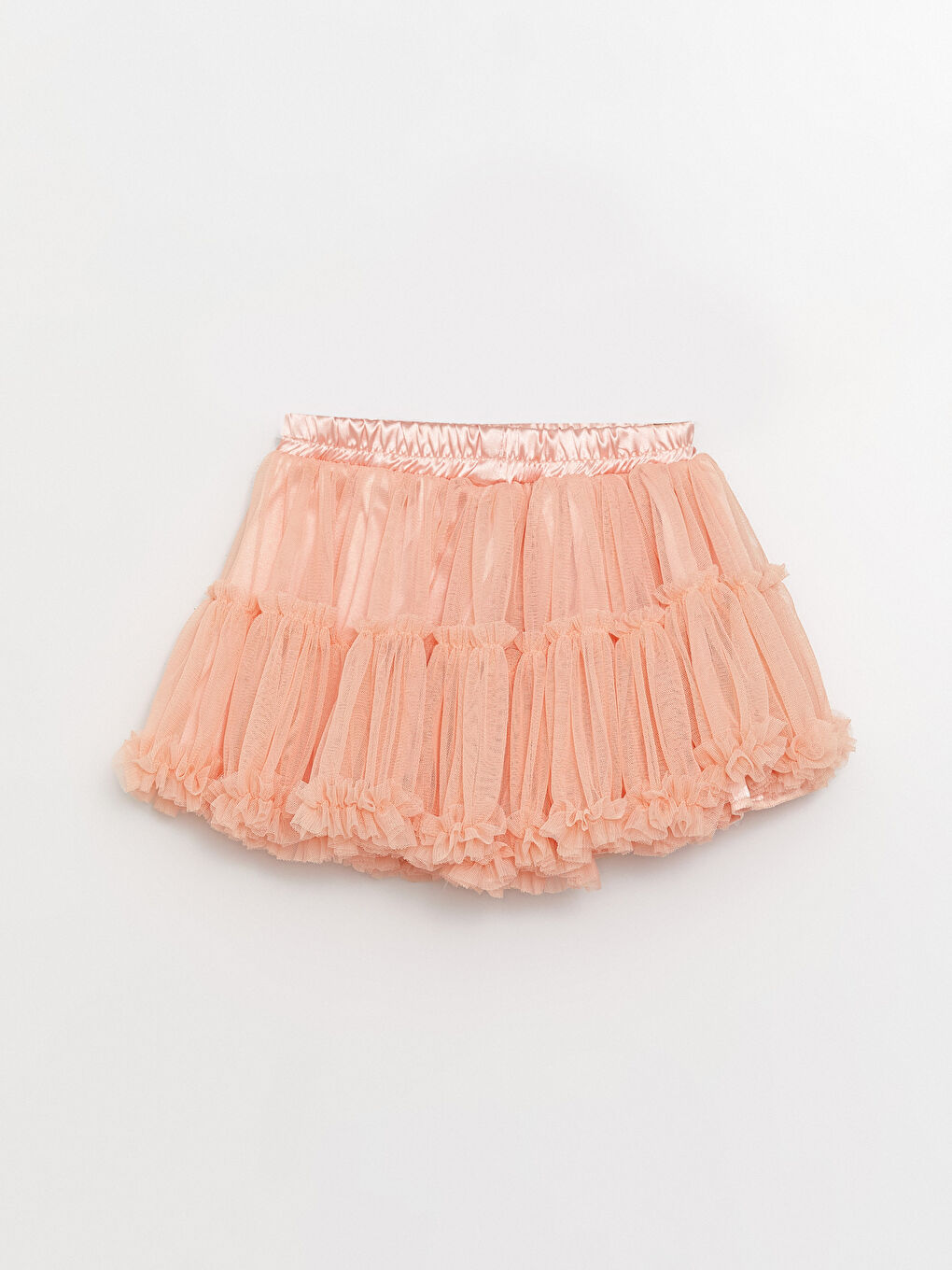 Turuncu Beli Lastikli Kız Çocuk Tütü Etek-3